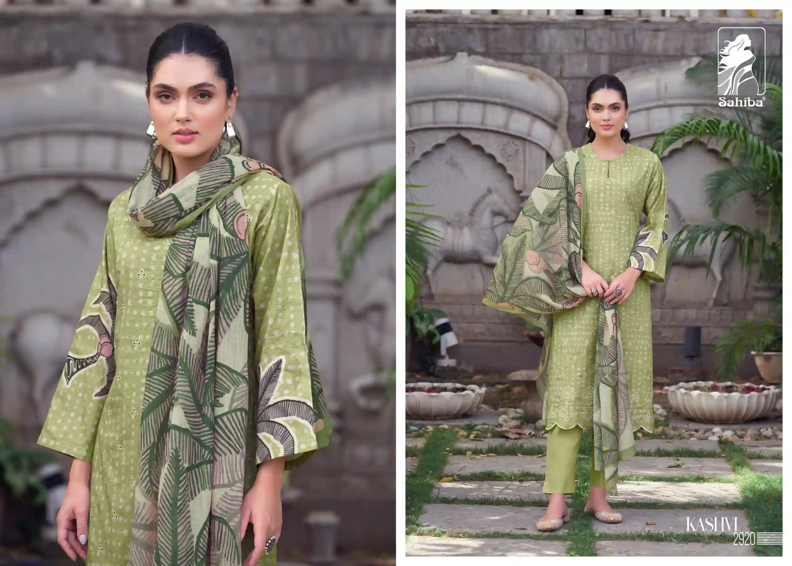 Sahiba Kashvi Pure Cotton Lawn Digital Print Wholesale Fancy Printed Salwar Suit Catalog — Wholesale Salwar Suits, Kashvi Creation wholesale from Surat - Gallery Image 3